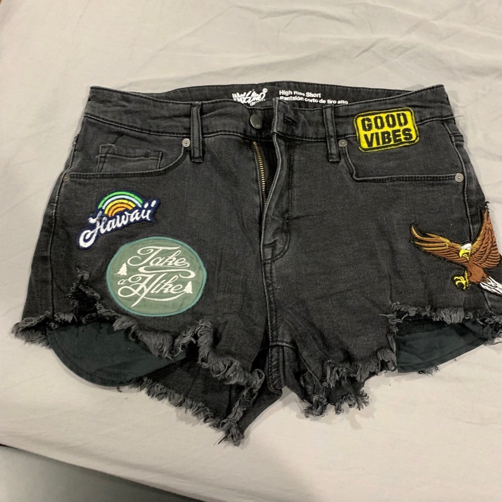 Mossimo high waisted jeans shorts, 8/29 or medium.